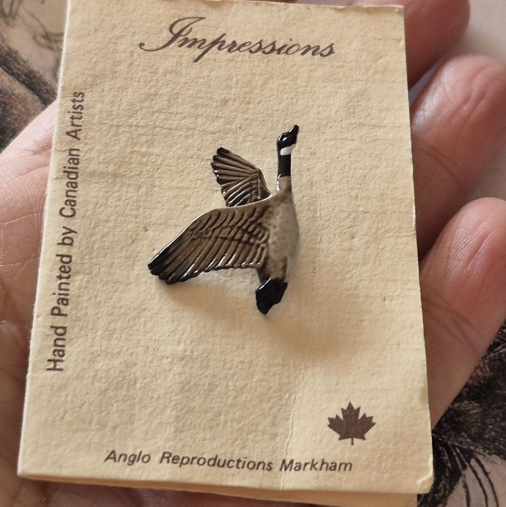 Canada Goose Pin Impressions  Illustration